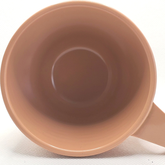 Vintage Set of 4 Melamine Vanguard by Maplex Mugs Salmon Pink - Picture 9 of 14